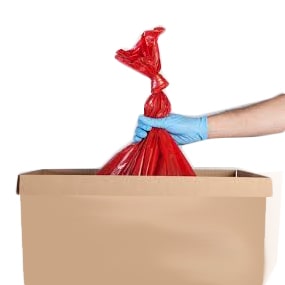 Proper Way to close Red Bags for Final Disposal