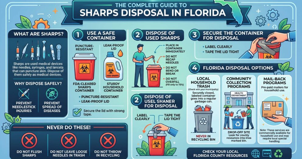 The Complete Guide to Sharps Disposal in Florida: Compliance, Safety, and Reliable Collection